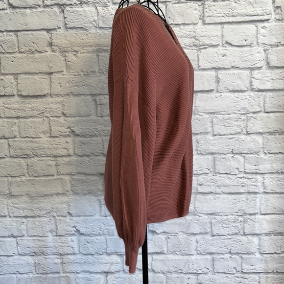 1.State loose fit v neck ribbed cotton sweater from Nordstrom - Picture 3 of 5